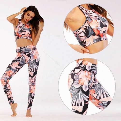 Floral Fitness Yoga Set