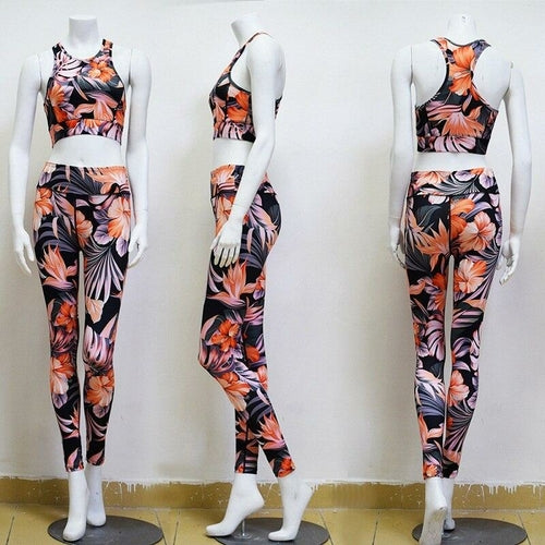 Floral Fitness Yoga Set