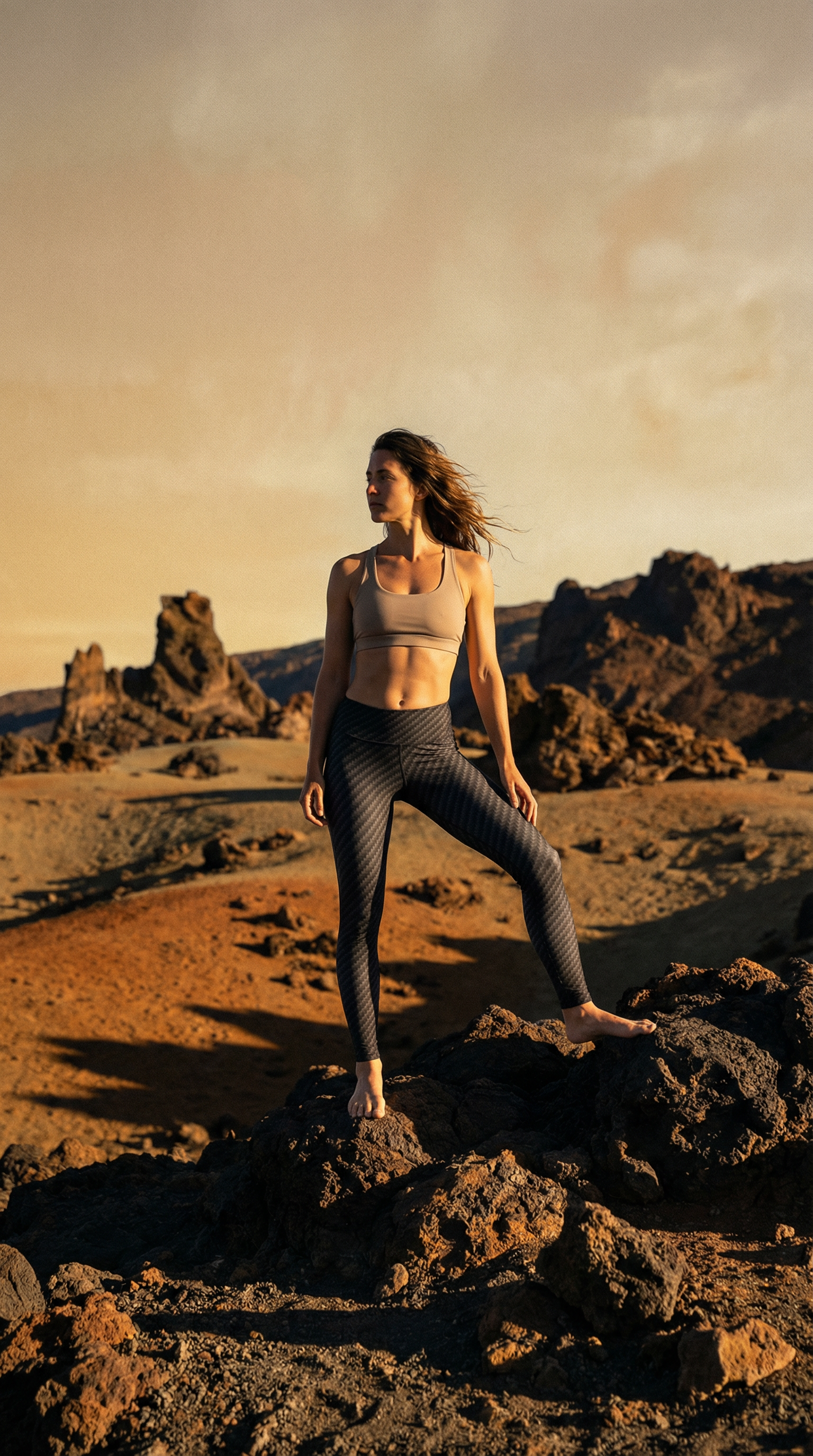 Black Carbon Fiber Leggings