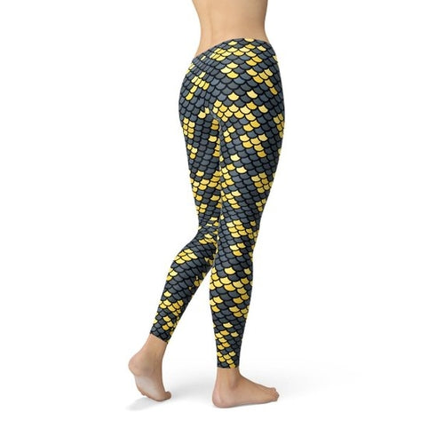 Mermaid Leggings w/ Scales Pattern