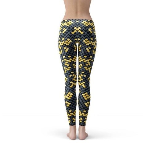 Mermaid Leggings w/ Scales Pattern