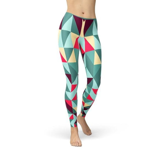 Geometric Triangles Leggings