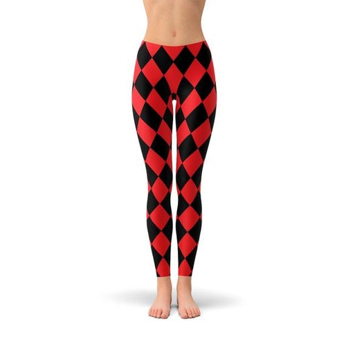 ❤️🖤 Women’s Red & Black Jester Leggings