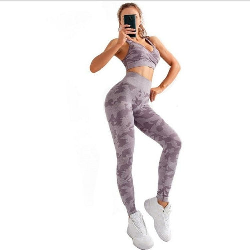 3pcs Camo Yoga Set