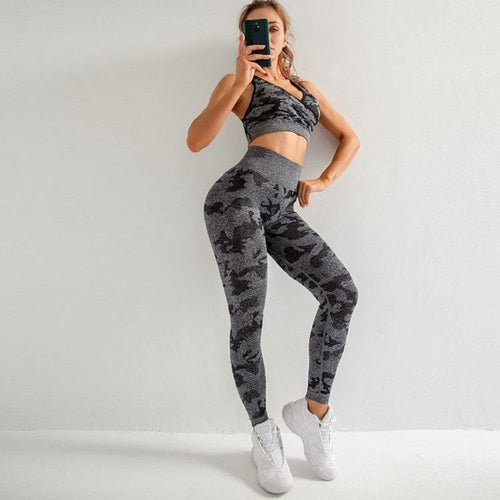 3pcs Camo Yoga Set